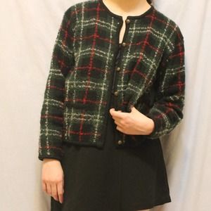 Vintage Karen Scott Plaid Sweater